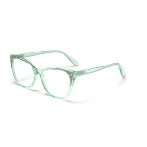 Chic e scintillante verde menta Cat-Eye <span class=keywords><strong>occhiali</strong></span> <span class=keywords><strong>da</strong></span> <span class=keywords><strong>vista</strong></span> montature ottiche in plastica <span class=keywords><strong>da</strong></span> donna <span class=keywords><strong>occhiali</strong></span> Anti luce blu per la lettura - Product Image 4