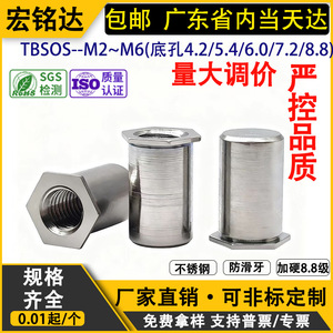Tuerca de inserción a presión de acero inoxidable M2 M2.5 M3 M4 M5 M6 con rosca métrica para la industria de la construcción - Product Image 5