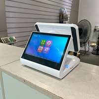 Terminal de Pago con Pantalla Táctil de 11.6 Pulgadas, Terminal de Pago con Código QR, Lector de Tarjetas NFC con Código QR para Android, para Tiendas Minoristas