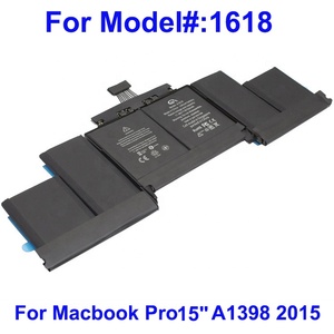 Calidad OEM Nueva batería de repuesto para computadora portátil <span class=keywords><strong>A1618</strong></span> para MacBook Pro 15 "A1398 2015 11,36 V 99.5WH - Product Image 2