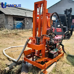 Plate-forme de forage de puits d'eau sur chenilles diesel 22HP avec système hydraulique à portée de 150m, pompe à boîte de vitesses, roulement 380V à vendre - Product Image 4