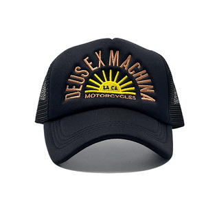 <span class=keywords><strong>Gorra</strong></span> Trucker de 5 Paneles Estilo Retro Americano con Bordado de Letras DXM, Gorras Trucker de Malla Transpirable para Hombre - Product Image 3