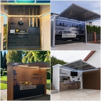 Cuisine d'extérieur avec pergola BBQ Armoire de cuisine extérieure avec volet roulant Barbecue d'extérieur Armoire de cuisine personnalisée