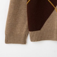PB&ZA Femme 2026 Nouvelle Collection Automne Pull Tricoté Décontracté Col V Vintage Manches Longues Chic