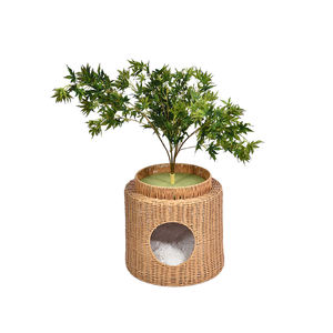 Mobili per Gatti in Vimini e Rattan Fatti a Mano Personalizzabili con Foglie - Product Image 3
