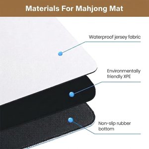 复古花卉麻将桌垫降噪防滑游戏垫 - Product Image 6