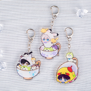 Portachiavi 98 stili <span class=keywords><strong>Anime</strong></span> portachiavi cartone animato portachiavi amore e Deepspace Xavier Zayne Rafayel Sylus Caleb <span class=keywords><strong>Anime</strong></span> portachiavi in acrilico - Product Image 3