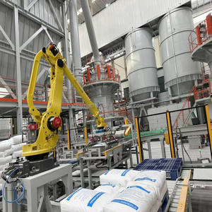 CE-Zertifiziertes Vollautomatisches Roboter-Palettierungssystem 25kg 50kg Ventilsack-Füllstation mit Roboter-Palettierer - Product Image 5