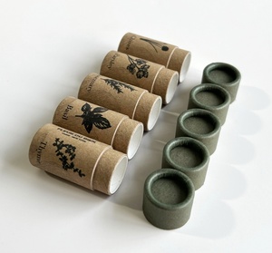 หลอดกระดาษแข็งดับกลิ่นแบบทรงกระบอกหรูหราบรรจุภัณฑ์แบบกระดาษสำหรับงานหัตถกรรมลิปบาล์มแบบกำหนดเอง - Product Image 1