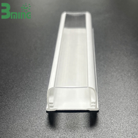 Bming Vente Chaude Diffuseur de Bande LED en Polycarbonate Co-extrudé Acrylique PMMA, Cache de Lampe Linéaire Moderne pour Intérieur