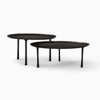 Fabricant de meubles de maison modernes ensemble de tables basses en métal meubles de salon tables basses rondes vintage classiques