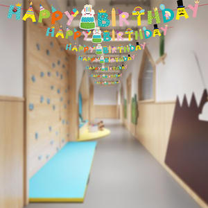 Guirnalda de Feliz Cumpleaños de Sirena, Decoración de Fiesta Temática del Océano para Niños, Fondo para Fiesta de Cumpleaños - Product Image 4