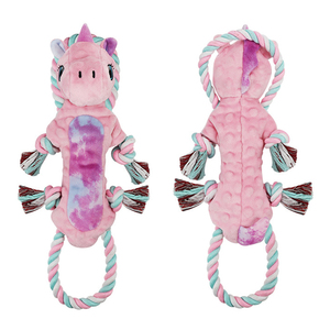 Juguete interactivo de peluche para perros, cuerda de algodón resistente a mordeduras, limpieza de dientes, juguete para mascotas, juguetes para masticar perros con sonido chirriante - Product Image 6