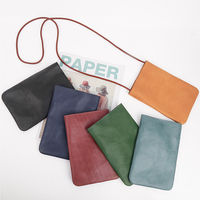 Sac bandoulière en cuir BEARKY vintage pour femme, mini sac à bandoulière en cuir tanné végétal, porte-téléphone rétro