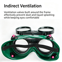 Lunettes de soudage à visière rabattable en promotion, conception anti-éclaboussures pour les travaux de découpe de métaux