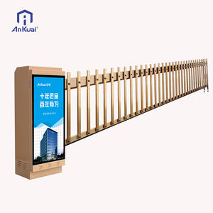 Barrière de stationnement automatique à télécommande 24V CC <span class=keywords><strong>homologuée</strong></span> CE, barrière publicitaire avec bras de clôture - Product Image 3