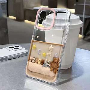 Coques de téléphone en peluche pour filles compatibles avec Apple pour iPhone pour Huawei MATE <span class=keywords><strong>Honor</strong></span> VIVO pour Xiaomi Redmi OPPO 7 Plus - Product Image 3