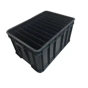 Electronic Anti-static Box SMT Rack Black PCB Packing Storage Bin Component Container Plastic Tray ESD Antistatic Box