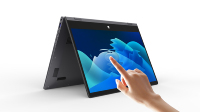 Yoga 2-en-1 ordinateur portable 14 "1920*1080 écran tactile Mental Case Logo personnalisé Logo de démarrage et clavier français/allemand/rétro-éclairé avec stylo