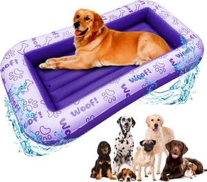Cama Flotante Inflable de PVC Morado para Mascotas, para Perros Grandes, Medianos y Pequeños, Estándares de la UE y EE. UU. - Product Image 1