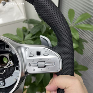 Volante Deportivo de Cuero Premium en Oferta, Plug and Play, para <span class=keywords><strong>Mercedes</strong></span> Benz C200 C300 E300 S350 W204 W205 W213 W222 GLE GLS CLA GLA - Product Image 5