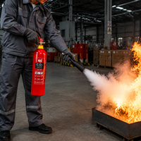 Extincteur au dioxyde de carbone (CO2) personnalisable KHI de 4,5 kg (rouge), conforme aux normes EN3.