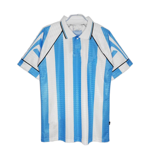 Soccer Jersey Polos for Men Custom Design Retro Strips Digital Print Automated Cutting 100% Polyester Breathable High Quality
