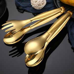 DFT21 Pinzas Doradas para Espaguetis, Ensaladas y Huevos con Cinco Puntas, para Repostería, Buffet y Cafetería - Product Image 6