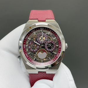 Reloj de pulsera para hombre, estilo 4300V, esqueleto, calendario perpetuo, acero inoxidable, 41.5 mm, automático, mecánico, fase lunar, multifunción - Product Image 3