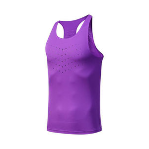 Chaleco deportivo de secado rápido para hombre, holgado, sin resistencia, transpirable, talla grande, para atletismo y maratón - Product Image 5