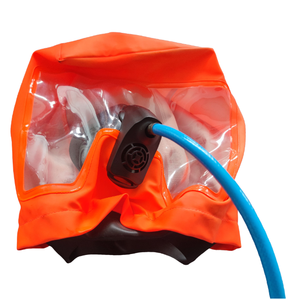 Capucha integral Premium EEBD naranja a prueba <span class=keywords><strong>de</strong></span> calor con diseño <span class=keywords><strong>de</strong></span> talla única para equipos <span class=keywords><strong>de</strong></span> extinción <span class=keywords><strong>de</strong></span> incendios - Product Image 4