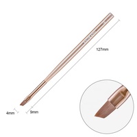 Un ensemble de 9 pinceaux d'art d'ongle de haute qualité avec des cheveux en nylon PA et une brosse de revêtement d'art de poignée en acrylique par le fournisseur de brosse d'ongle BW11
