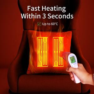 Coussin de voiture USB Anjuny en graphène imperméable à chauffage rapide, soutien lombaire de luxe pour le <span class=keywords><strong>camping</strong></span>, la pêche et les activités de plein air - Product Image 4