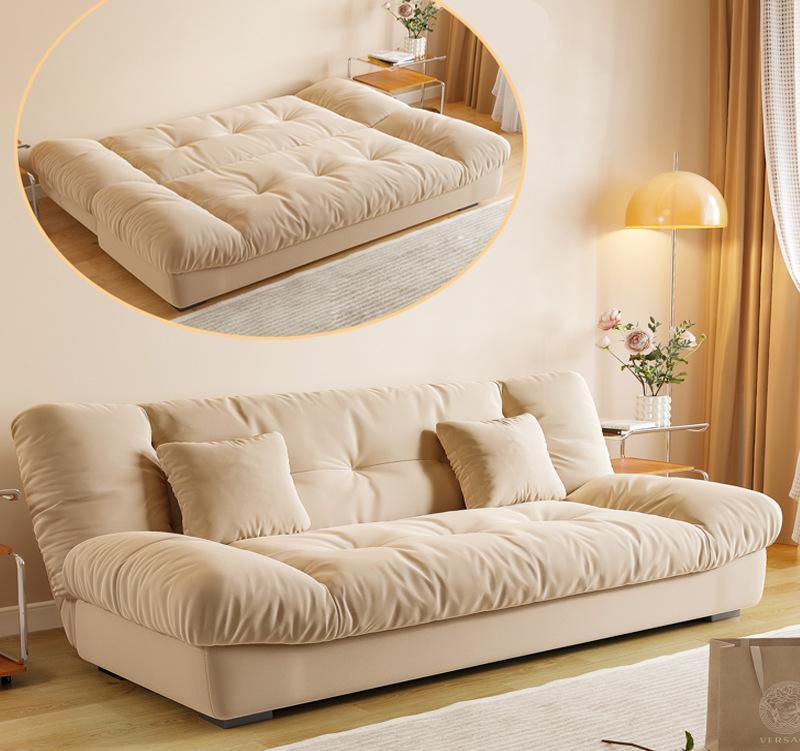 Cream style Single person Foldable Sofa