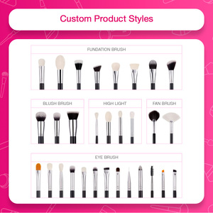 Ensemble de pinceaux de <span class=keywords><strong>maquillage</strong></span> Design propre Soies douces et végétaliennes <span class=keywords><strong>Kit</strong></span> de marque privée pour les marchés de la beauté européens - Product Image 5