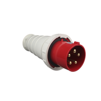 Prise électrique industrielle WNS1 rouge à 5 sorties 63A IP67 CE sans mise à la terre 400V, étanche à l'eau et à la poussière, en plastique, combinaison 12
