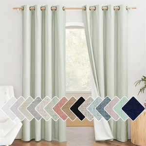 <strong>Sage</strong> <strong>Green</strong> Completely Shaded Linen Textured Draperies Noise Reducing Drapes White Lined Insulated Window <strong>Blackout</strong> <strong>Curtains</strong> - Product Image 1