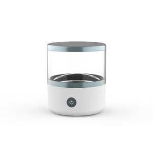 Limpiador ultrasónico de 24W y 45kHz con cilindro transparente para joyería, dentaduras postizas y uso doméstico - Product Image 1