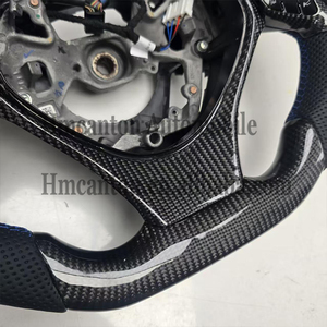 Nouveaux produits explosifs : Volant en cuir perforé en fibre de carbone avec LED pour Toyota C-HR 2018 - Product Image 6
