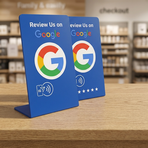 Support de révision NFC RFID en PVC avec conception étanche pour les commentaires clients, les évaluations commerciales et l'accès sans contact par tapotement - Product Image 3