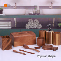 ALEO Japandi Design Boîte à bijoux en bois fabriquée à la main 10 espaces de rangement écologique durable pour boucles d'oreilles bagues colliers bracelets