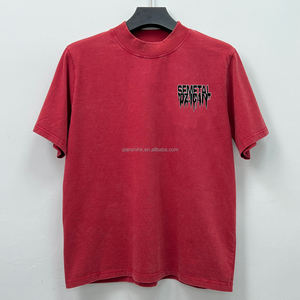 เสื้อผ้าฝ้ายคุณภาพสูงสำหรับฤดูใบไม้ผลิเสื้อยืดโอเวอร์ไซส์พิมพ์ลายกราฟิก - Product Image 3