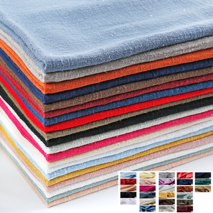 Tela DE LINO DE 180g al por mayor 55% Lino 45% algodón lino europeo de alta calidad para niños de peso medio suave transpirable liso teñido - Product Image 5