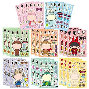 สติกเกอร์แต่งตัวตุ๊กตาซานลิโอ ลาบู ของเล่นเสริมพัฒนาการ DIY ทำมือ คลายเครียด สำหรับเด็กชายและเด็กหญิง ของเล่นแปะติดสร้างสรรค์แสนสนุก - Product Image 5