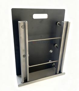 Profil HF en <span class=keywords><strong>acier</strong></span> inoxydable haute résistance, rainuré, pour pièces encastrées, modèle 3D pour revêtement mural en pierre - Product Image 1