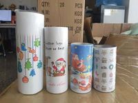 Usine 2023 nouveauté impression personnalisée noël 20oz 30oz sublimation voyage tasse blanc trumbler