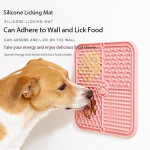 Pet <strong>Silicone</strong> Licking <strong>Mat</strong> with Suction Cup &amp; Scraper, Slow Feeder Lick Pad for Dogs Cats Anxiety Relief - Product Image 5
