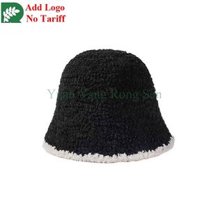 Sombreros de Pescador de Color Puro al por Mayor con Forro de Lana Berber para Mujer - Product Image 1