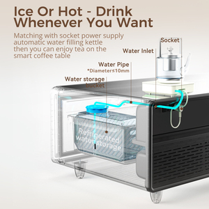 Mini Fridges Table 65l Bedside with Built-in Refrigerator Drawer for Side Use Tb65 1. 65l <b>Large</b> Capacity Hidden Fridge Drawer - Product Image 6