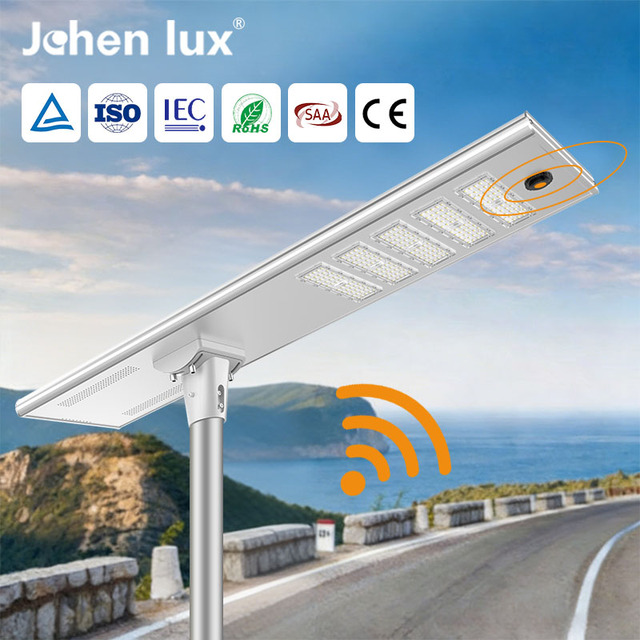 Aluminum 40w 60w 80w 100w 150w 200w Outdoor Led Solar Street Light With CCTV Camera